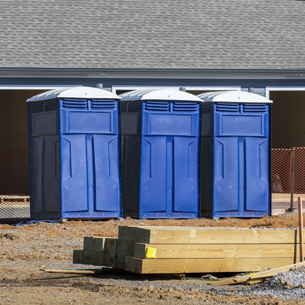 how often are the porta potties cleaned and serviced during a rental period in White NJ